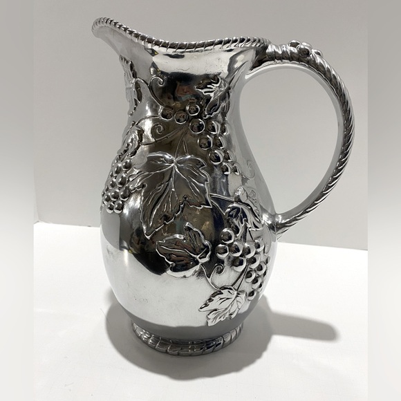 Lenox "Grape Weave" Pewter Beverage Pitcher NWOT - Picture 1 of 12